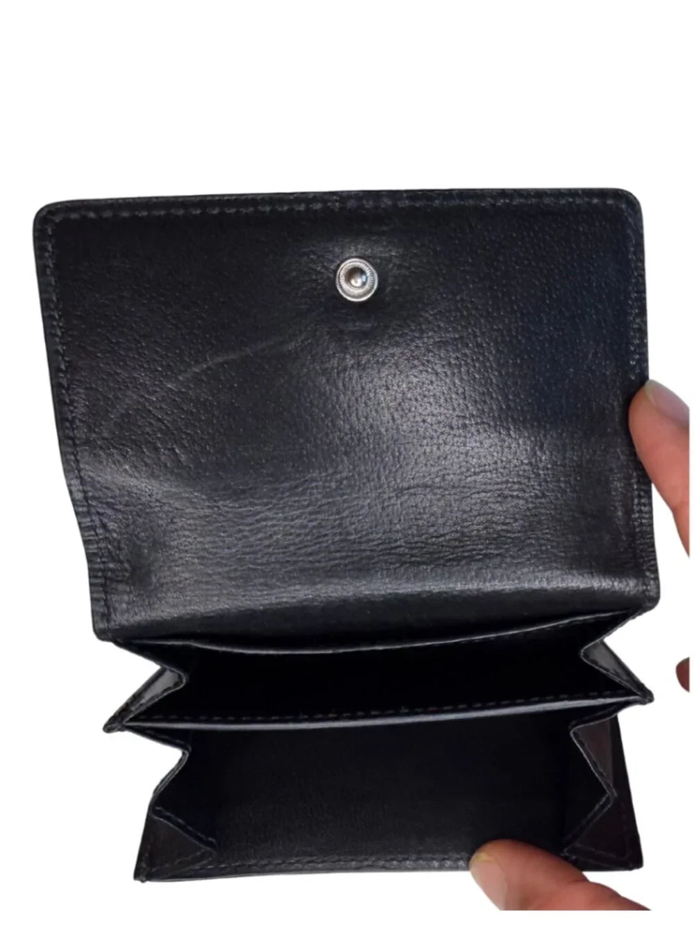 Vintage Coach Black Leather Card Holder Wallet